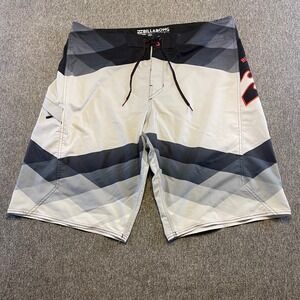 Billabong‎ Platinum X Board Shorts Swim Trunks Striped Beach Surf Size 38
